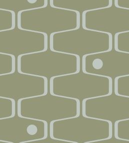 Net and Ball Wallpaper by Mini Moderns Olive