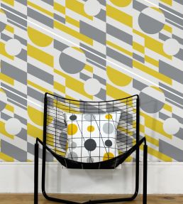 P.L.U.T.O Wallpaper by Mini Moderns Coach Emerald & Silver