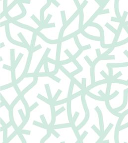A Forest Wallpaper by Mini Moderns Pale Verdigris