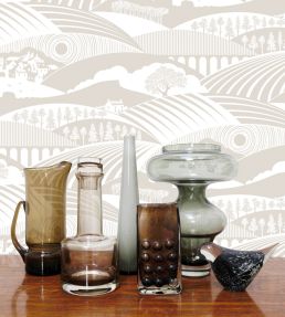 Moordale Wallpaper by Mini Moderns Harvest Orange