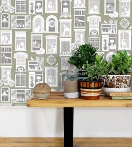 One Day Wallpaper by Mini Moderns British Lichen
