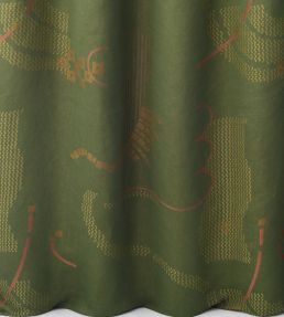 Minuit A Bord Fabric by Nobilis Dark Green