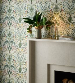 Mirabell Wallpaper by Clarke & Clarke Denim