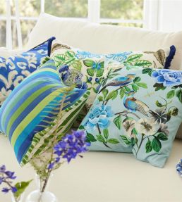 Miraflores Cushion 50 x 50cm by Designers Guild Cobalt