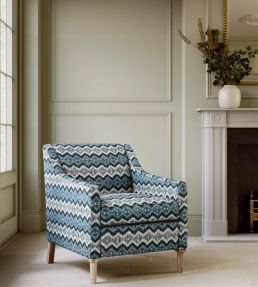 Mirage Fabric by James Hare Blue