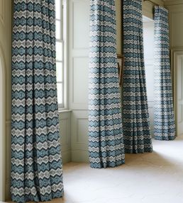 Mirage Fabric by James Hare Blue
