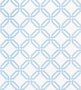Miramar Way Wallpaper by Thibaut Light Blue