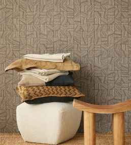 Mismatched Tiles Wallpaper by Eijffinger Brown/Taupe