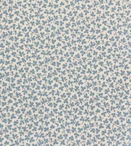 Miss Polly Fabric by Ian Sanderson Forget-me-not