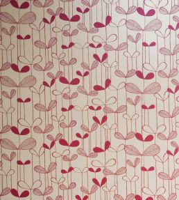 Saplings Wallpaper by MissPrint Cream with Pink