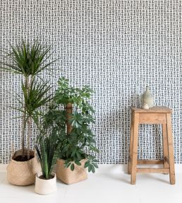 Hieroglyph Wallpaper by MissPrint Denim
