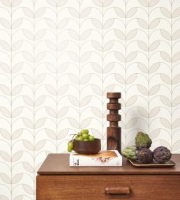 Mistinguett Wallpaper by Casadeco Beige Lin