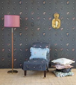 Bibury Sprig Fabric by Parker & Jules Midnight