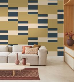 Mix Game Wallpaper by Casadeco Olive