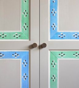 Mochaware Border Wallpaper by CommonRoom Blue