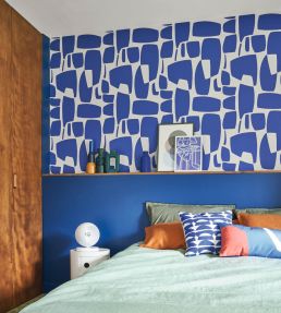 Module Wallpaper by Casadeco Bleu Indigo