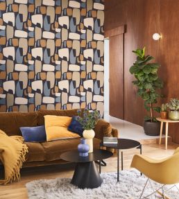Module Wallpaper by Casadeco Noir/Kaki