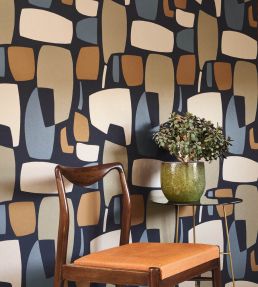 Module Wallpaper by Casadeco Noir/Kaki