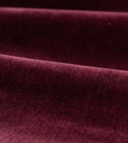 Mohair Fabric by Zoffany Bordeaux