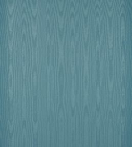 Moire Wallpaper by Zoffany Blue Silk