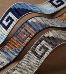 Mojave Embroidered Border Trimming by Samuel & Sons Blue Sky