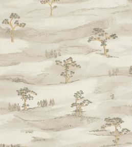 Mokuso Wallpaper by Casadeco Vert Lichen