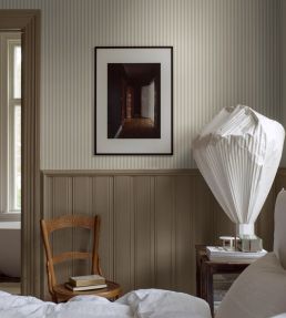 Molle Stripe Wallpaper by Borastapeter Beige