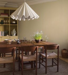 Molle Stripe Wallpaper by Borastapeter Yellow