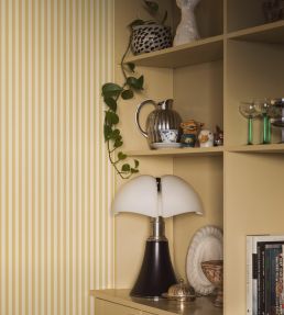 Molle Stripe Wallpaper by Borastapeter Yellow