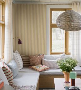 Molle Stripe Wallpaper by Borastapeter Sage