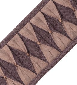 Monarch Pleated Border Trimming by Samuel & Sons Aubergine