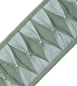 Monarch Pleated Border Trimming by Samuel & Sons Jade