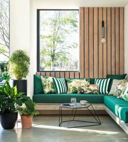 Lugo Outdoor Fabric by Clarke & Clarke Cobalt