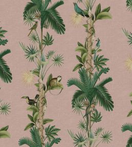 Monkey Island Wallpaper by Rebel Walls Pink