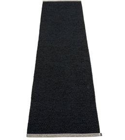 Pappelina Mono Runner rug Black MNX720 Black