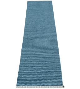 Pappelina Mono Runner rug Ocean Blue/Dove Blue MN3F720 Ocean Blue/Dove Blue