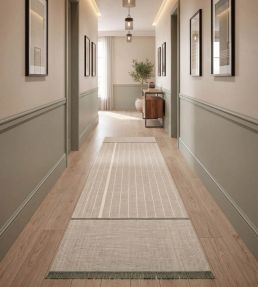 Louis De Poortere Monochromes Patch 7B Runner rug Concrete 118976 Concrete