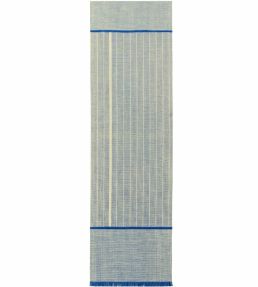 Louis De Poortere Monochromes Patch 7B Runner rug Dark Blue 118975 Dark Blue