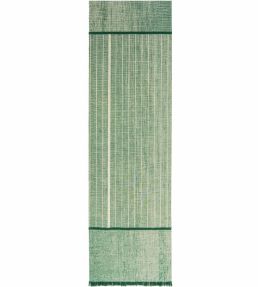 Louis De Poortere Monochromes Patch 7B Runner rug Dark Green 118978 Dark Green