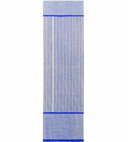 Louis De Poortere Monochromes Patch 7B Runner rug FF Blue 118974 FF Blue