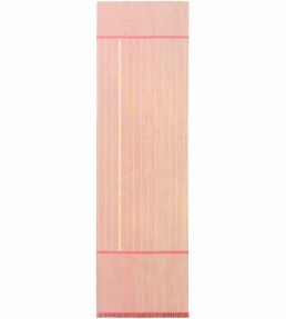 Louis De Poortere Monochromes Patch 7B Runner rug Pink 118980 Pink