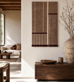 Louis De Poortere Monochromes Patch WW rug Burgundy 114229 Burgundy