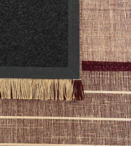 Louis De Poortere Monochromes Patch 7B Runner rug Burgundy 118982 Burgundy