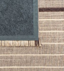 Louis De Poortere Monochromes Patch 7B Runner rug Dark Brown 118983 Dark Brown