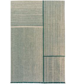 Louis De Poortere Monochromes Patch WW rug Dark Green 114264 Dark Green