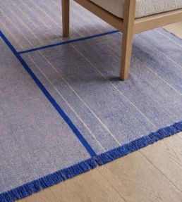 Louis De Poortere Monochromes Patch WW rug FF Blue 114271 FF Blue