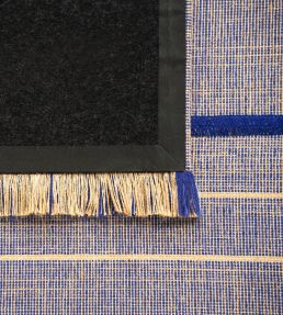 Louis De Poortere Monochromes Patch 7B Runner rug FF Blue 118974 FF Blue