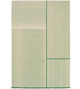 Louis De Poortere Monochromes Patch WW rug Green 114208 Green