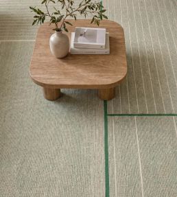 Louis De Poortere Monochromes Patch WW rug Green 114208 Green