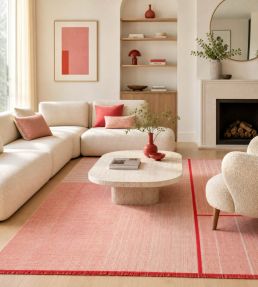 Louis De Poortere Monochromes Patch WW rug Red 114152 Red